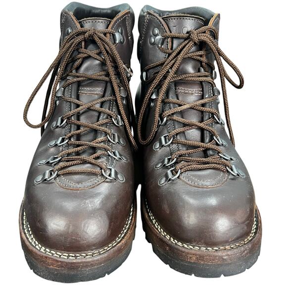 Viberg Pachena Bay Brown Leather Vibram Sole Hiking Boot Size US 10.5 D - Picture 6 of 13